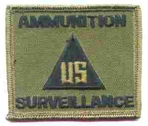 Ammunition Surveillance non-combat Full Color Patch - Saunders Military Insignia