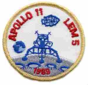 APOLLO 11 LEM 5 Patch, 3 inch - Saunders Military Insignia