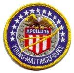 APOLLO 16 Patch, 3 inch - Saunders Military Insignia