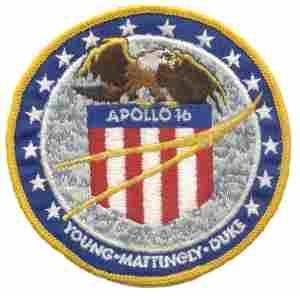 APOLLO 16 Patch, 4 inch - Saunders Military Insignia
