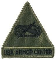 Armor Center With Tab, Army ACU Patch with Velcro