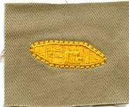 Armor green green subdued sew on badge Badge, cloth, Khaki