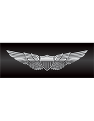 Army Aviator wings bumper sticker - Saunders Military Insignia