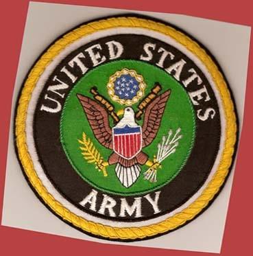 Army Logo Custom Handmade cloth patch - Saunders Military Insignia