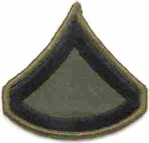 Army PFC (E3) subued Sleeve size chevron - Saunders Military Insignia