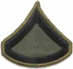 Army PFC (E3) subued Sleeve size chevron