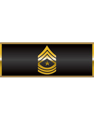 Army Sergeant Major bumper sticker - Saunders Military Insignia