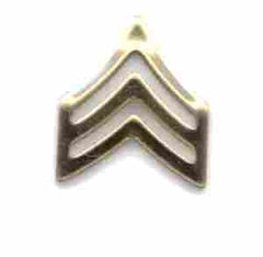 Army Sergeant Metal Rank Insignia - Saunders Military Insignia