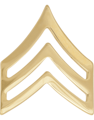 Army Sergeant Metal Rank Insignia - Saunders Military Insignia