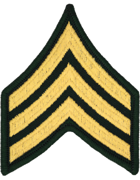 Army Sergeant Rank Insignia Chevron