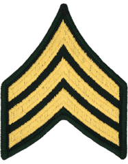 Army Sergeant Rank Insignia Chevron - Saunders Military Insignia