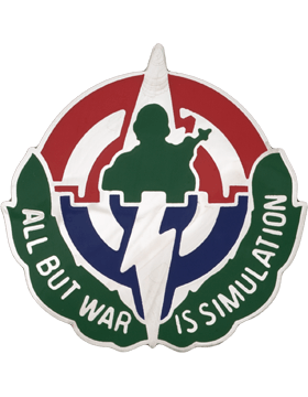 Army Simylation Training and Instrumentation Command Unit Crest - Saunders Military Insignia