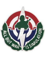 Army Simylation Training and Instrumentation Command Unit Crest - Saunders Military Insignia