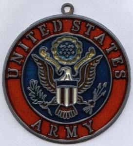 Army Suncatcher Glass and metal Logo - Saunders Military Insignia