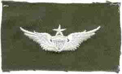 Aviator Senior Wing, Olive Drab Cloth - Saunders Military Insignia