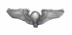 Balloon Pilot (WWII) Bright Metal Wing - Saunders Military Insignia