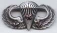 Basic Combat Parachutist wing with 3 Jumps wing in silver OX - Saunders Military Insignia
