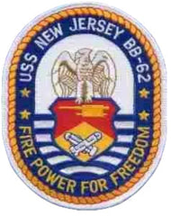 BB62 USS New Jersey Navy Battleship patch by Saunders Military Insignia