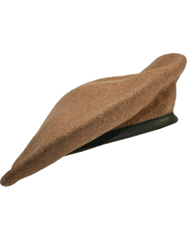 Beret in Ranger Tan Color with sweat band - Saunders Military Insignia