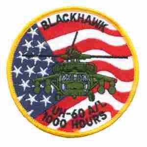 Blackhawk UH60 A L 1000 hours Patch