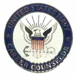 Career Counselor Navy Breast Badge