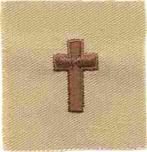 Chaplain Christian Army Off. BOS Collar - Saunders Military Insignia