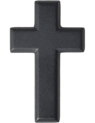 Chaplain Christian Officer Army branch of service badge in black metal - Saunders Military Insignia