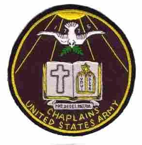 Chaplain Corps custom hand made patch