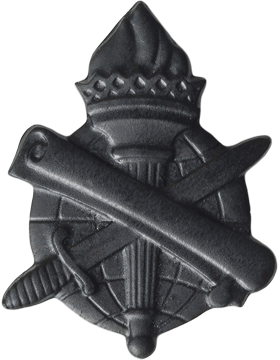 Civil Affairs Officers Army branch of service badge in black - Saunders Military Insignia