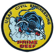 Civil Engineer PRIME BEEF full color patch - Saunders Military Insignia