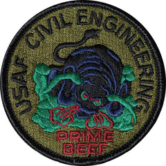 Civil Engineer PRIME BEEF Subdued Patch - Saunders Military Insignia