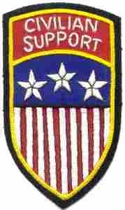 Civilian Support (Germany) Patch, Handmade