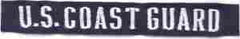 Coast Guard Branch Tape Patch, sew on, Blue - Saunders Military Insignia