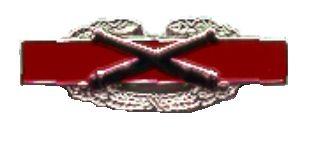 Combat Field Artillery miniature badge in Enameled Metal