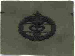 Combat Medic 2nd Award Badge, cloth, Subdued - Saunders Military Insignia