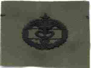 Combat Medic 2nd Award Badge, cloth, Subdued