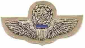 Command Pilot Wing  (AAF) Patch in Bullion