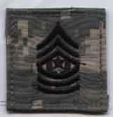 Command Sergeant Major Army ACU Rank with Velcro