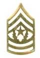 Command Sergeant Major Chevron, Collar size - Saunders Military Insignia