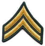 Corporal Army Chevron, Sleeve - Saunders Military Insignia