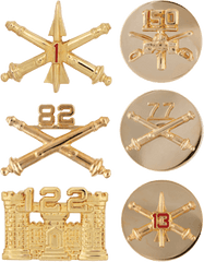 Custom Regimental Branch Of Service Insignia with numeral - Saunders Military Insignia