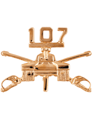 Custom Regimental Branch Of Service Insignia with numeral(s) - Saunders Military Insignia