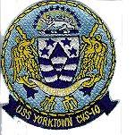 CVS10 USS Yorktown US Navy Air Craft Carrier Patch - Saunders Military Insignia