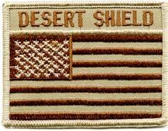 Desert Shield Flag Patch - Saunders Military Insignia