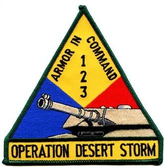 Desert Storm Armed Command cloth patch Patch