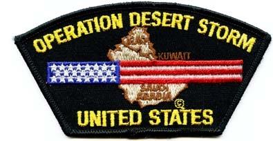 Desert Storm US cap Patch