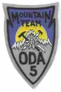 Detachment A5 Mountain Team (Special Forces) color patch Patch