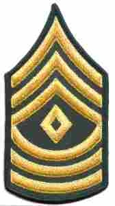 1st Sergeant Army Chevron, Sleeve by Saunders Military Insignia