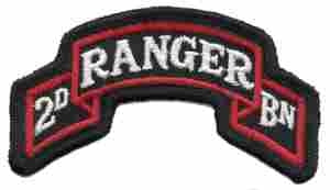 US Army 75th Ranger 2nd Battalion cloth patch