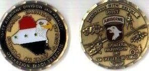 101st Airborne Operation Iraqi Freedom Coin by Saunders Military Insignia